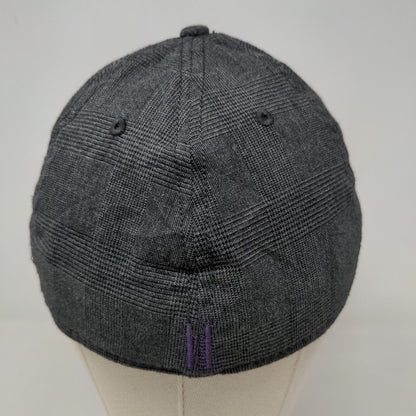 Gentsco Men's Fitted Hat Gray Size L/XL 100% Cotton Embroidered