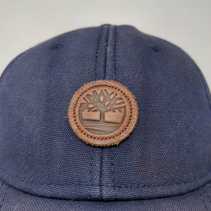 Timberland Men's Slideback Hat Blue Patch Logo 100% Cotton Original 10061