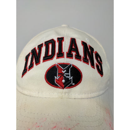 MLB Indianapolis Indians Snapback Hat Embroidered Cream Autographed SEE DESC