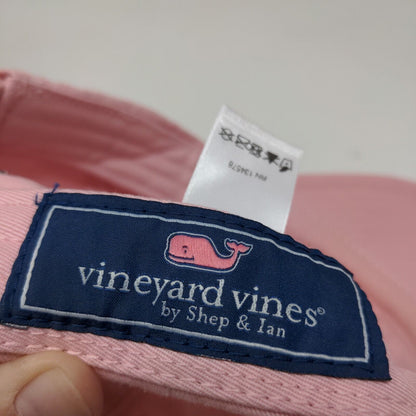 Vineyard Vines Shep & Ian Women's Slideback Hat Pink Embroidered Logo Whale