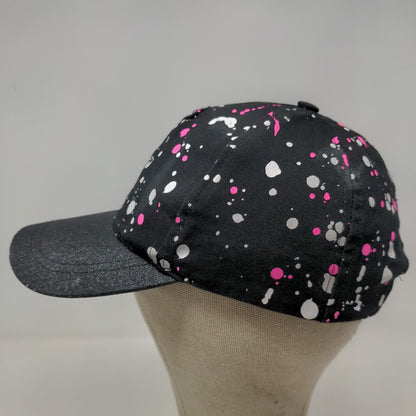 Justice Women's Strapback Hat Black OS Spot Graphic Girl Squad Distressed