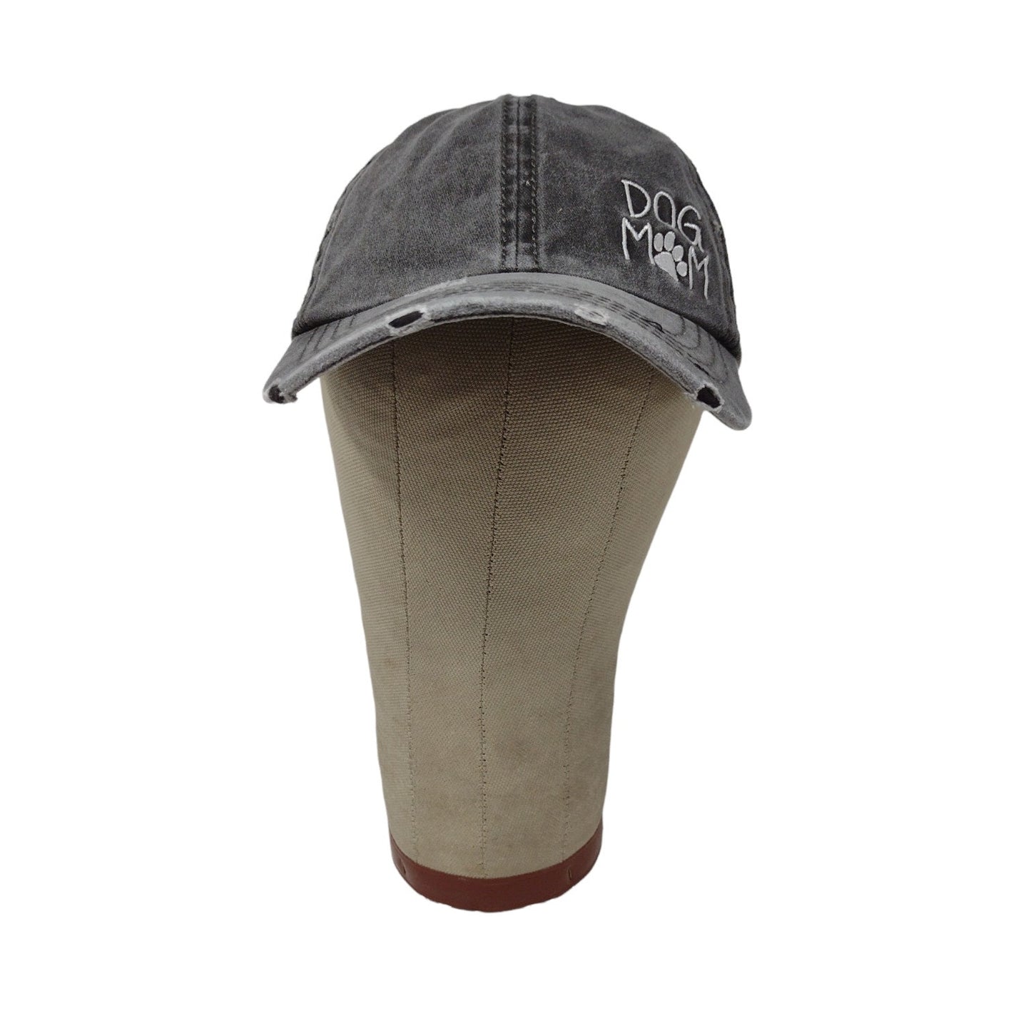 Altered State Dog Mom Slideback Hat Embroidered Paw Gray Distressed