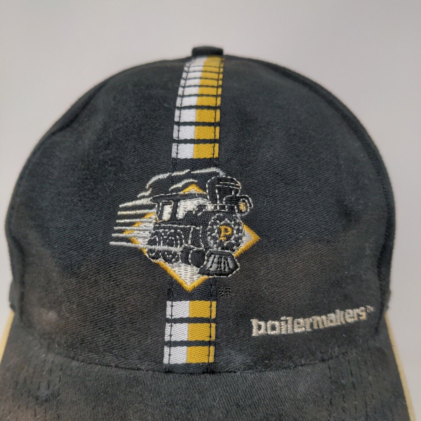 Logo Athletic Mens Purdue Boilermakers Slideback Hat Black OSFA Embroidered Logo