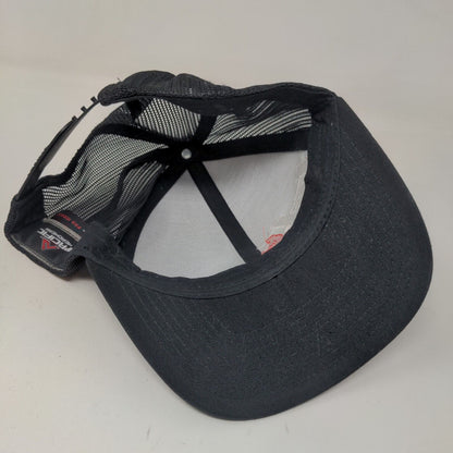 Pacific Headwear Men's Snapback Mesh Back Hat Black Tak Driver TV Embroidered