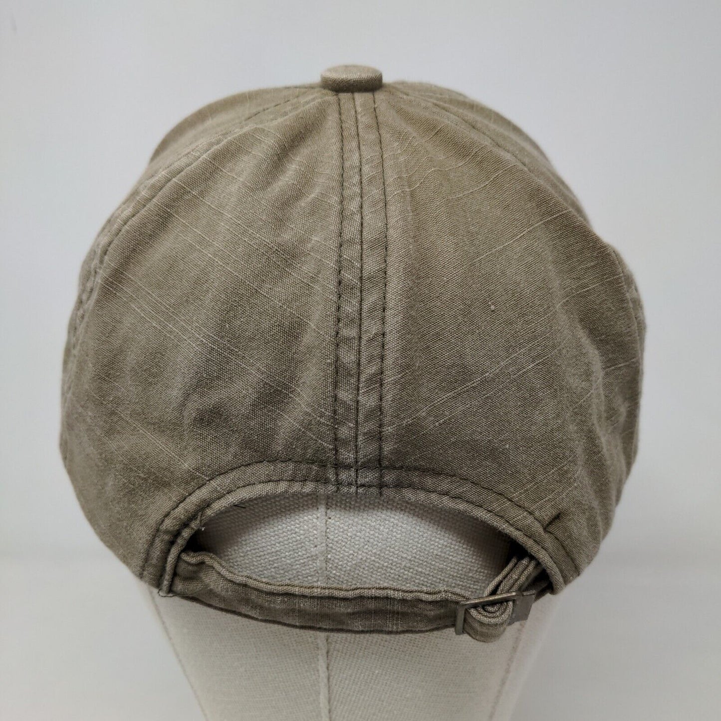 Unbranded Men's Slideback Hat Tan Adjustable Tag Logo Classic Cotton Blend