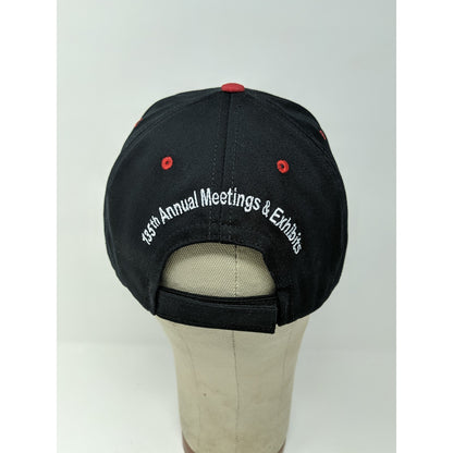 Mens NRA Milwaukee 135th Annual Meeting 06 Strapback Hat Black & Red Embroidered