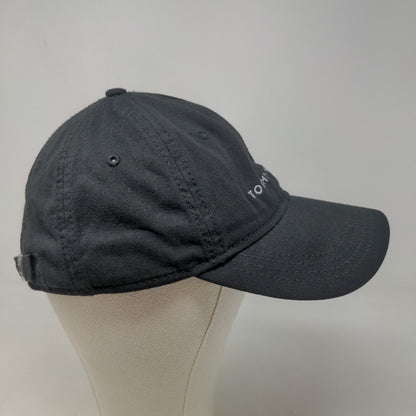 Tommy Hilfiger Men's Slideback Hat Black Size OSFA Embroidered Logo Cotton