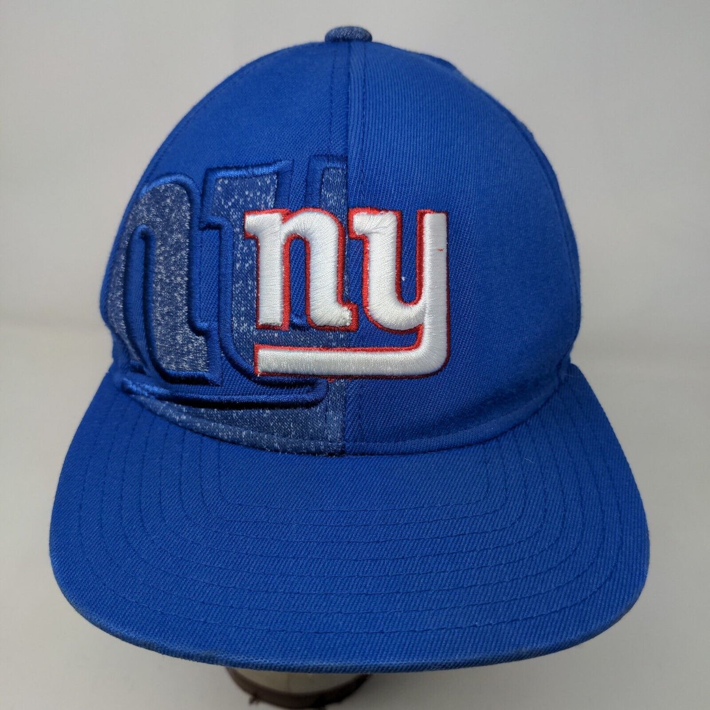 Reebok Men's NFL On Field New York Giants Fitted Hat Blue Small Embroidered