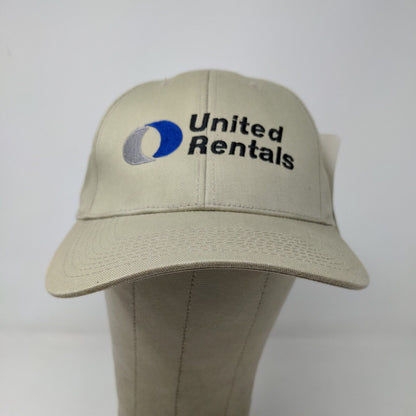 Collegiate USA Men's Strapback Hat United Rentals Tan Embroidered Logo W/Tags