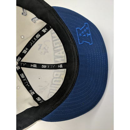 Mens New Era 59Fifty NFL Indianapolis Colts Hat Size 7 3/8 Autographed 5 Players