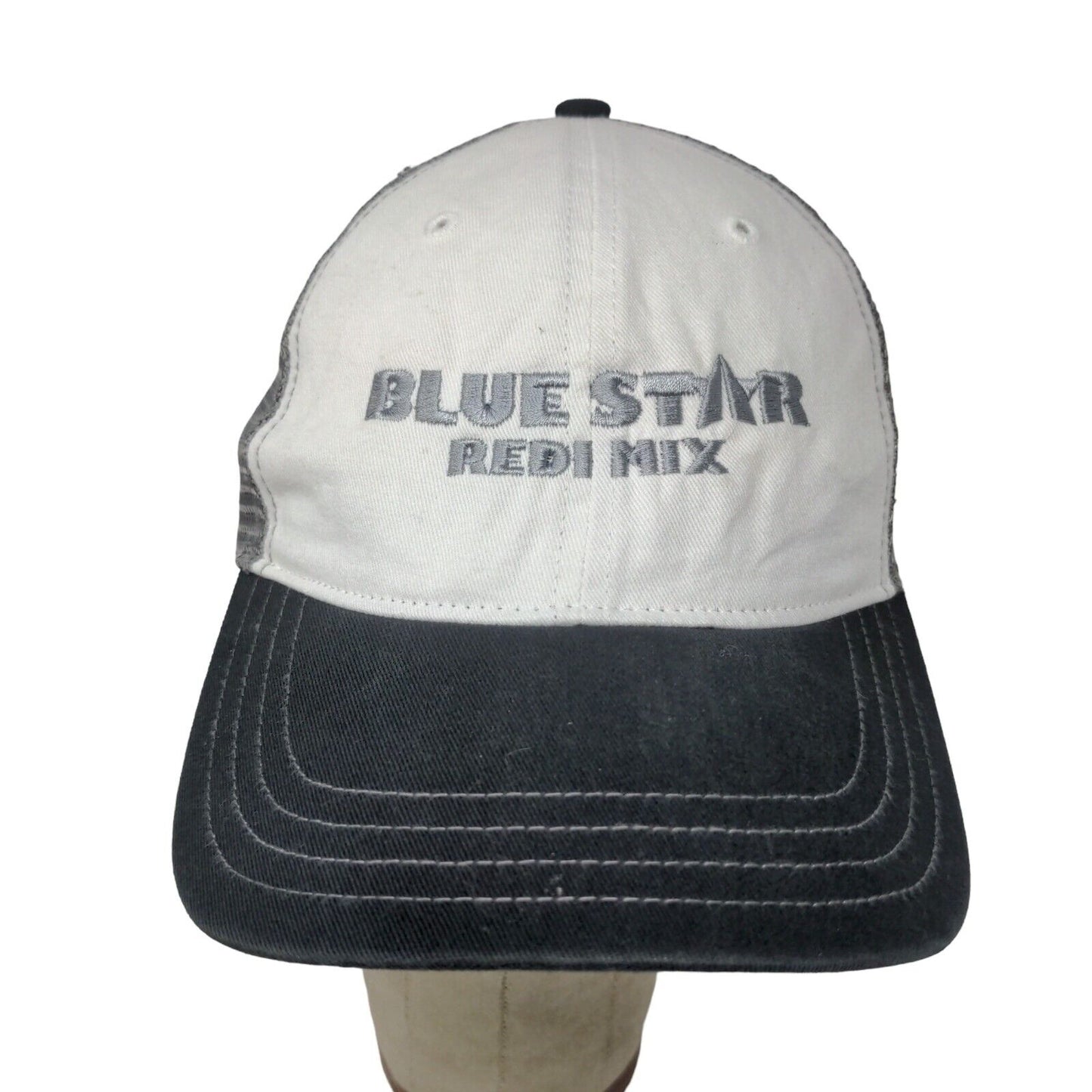 Blue Star Redi Mix Richardson Style 111 Gray White Hat Size MD / LG Snapback