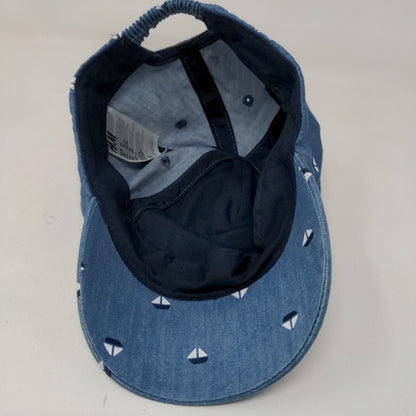 H&M Boy's Toddler Stretchy Hat Blue Size 1.5-2 Years Sailboat Graphic