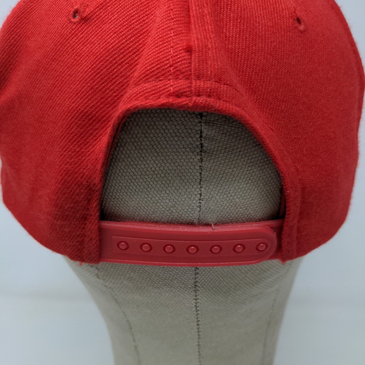 The Sportsman Mens Wool Blend Snapback Hat Red OSFA Embroidered P Logo