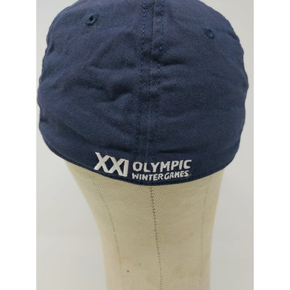 Vancouver 2010 XXI Olympic Winter Games Fitted Hat Size S-M Blue Embroidered