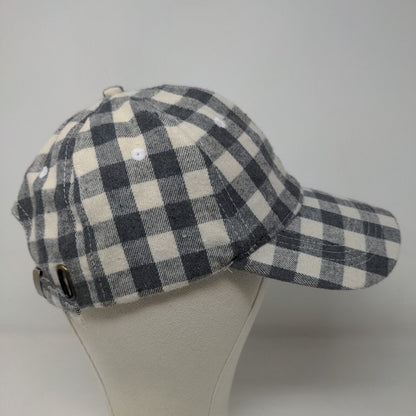 Cocus Pocus Men's Slideback Hat Multicolor Plaid Pattern Size OS Poly Blend