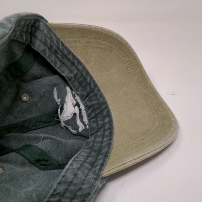 Forecastle Men's Slideback Hat Green Tan OSFA Embroidered Logo