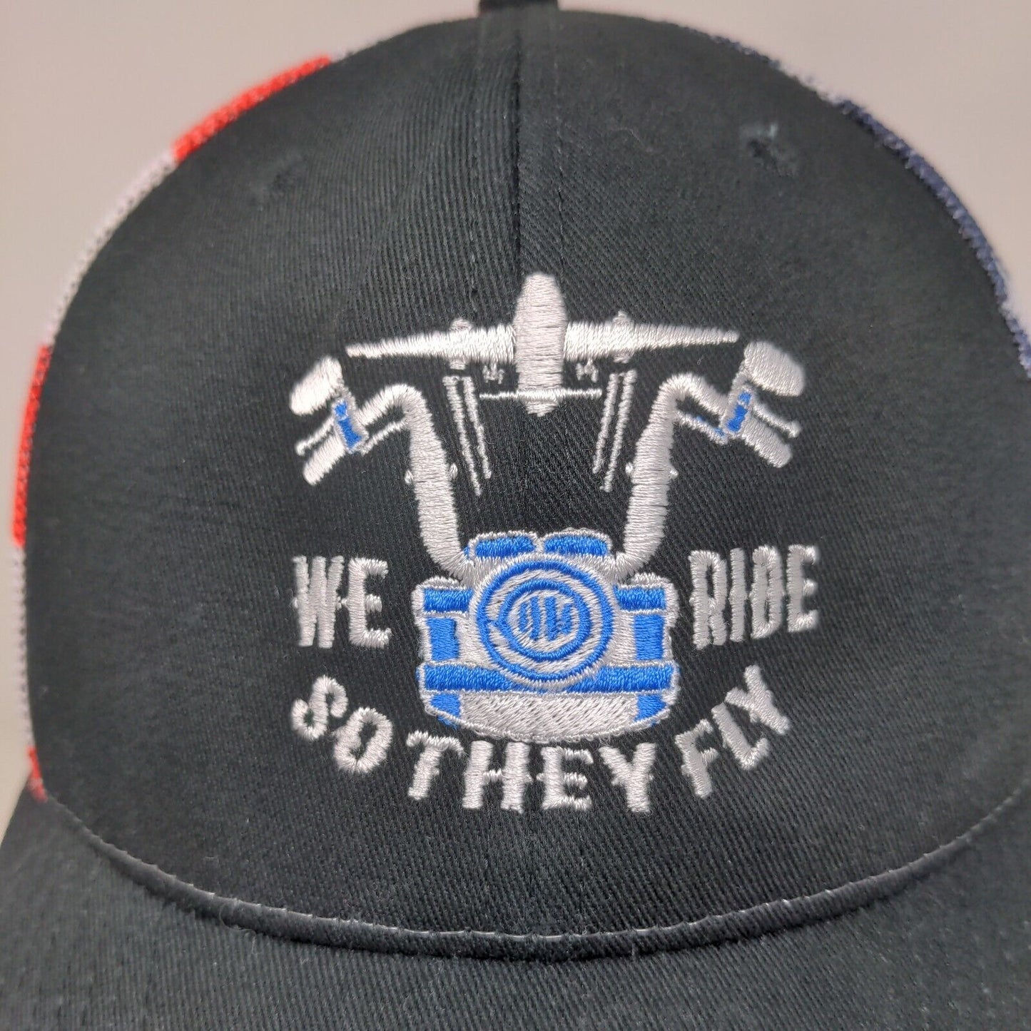 Unbranded Men's Snapback Mesh Back Hat Patriotic We Ride So They Fly Patriotic