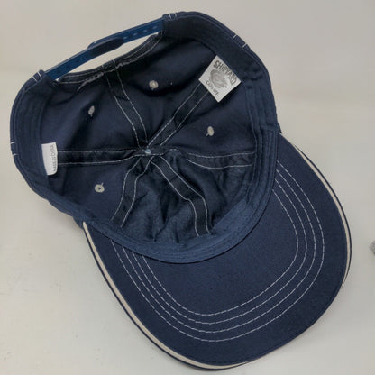Shipyard Brewing Co Men's Snapback Hat Blue Adjustable Embroidered Logo
