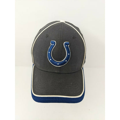 New Era 39Thirty Size Medium-Large Hat Cap Grey & Blue NFL Colts Football