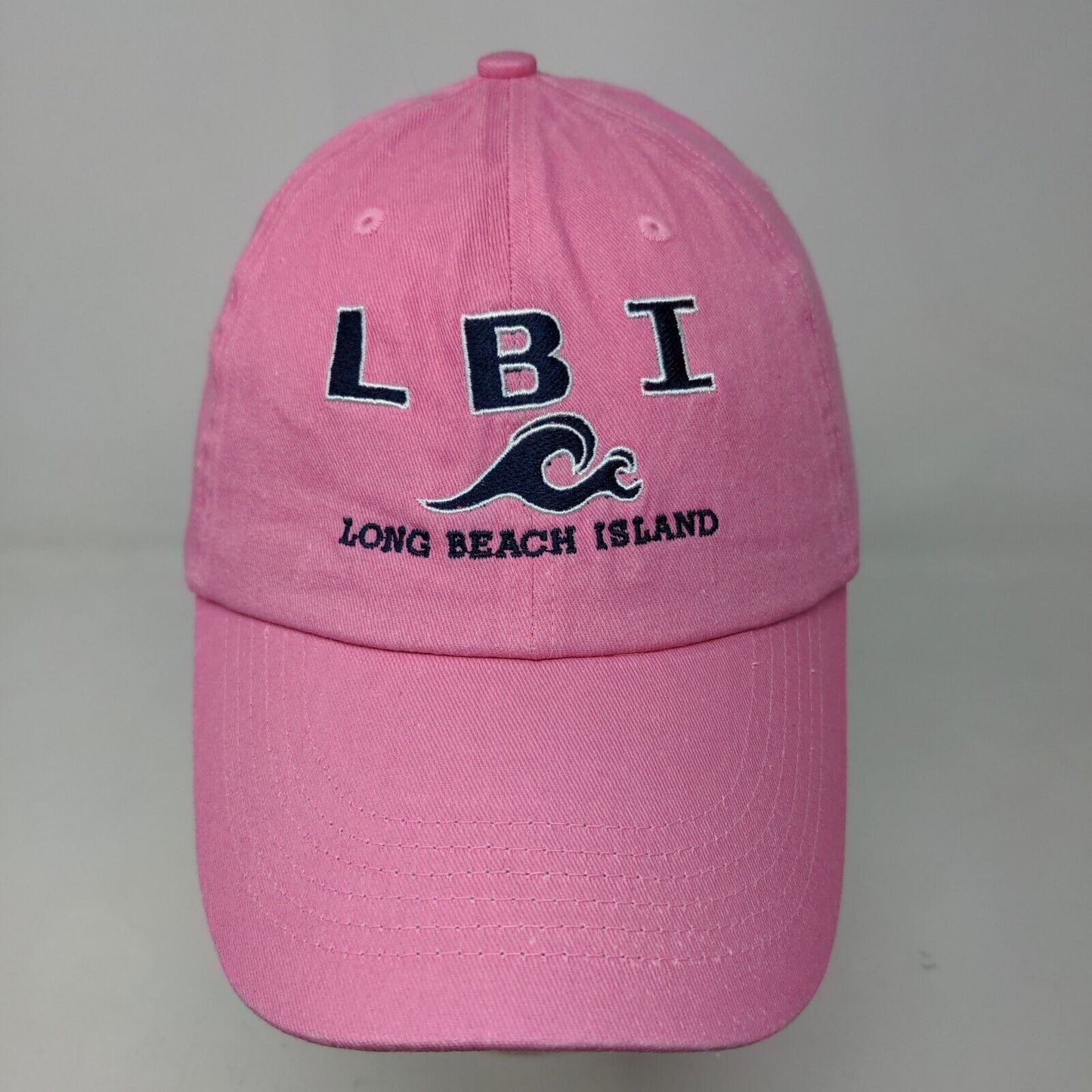 DMR Classic Women's Strapback Hat Pink Adjustable Long Beach Island Tourist Cap