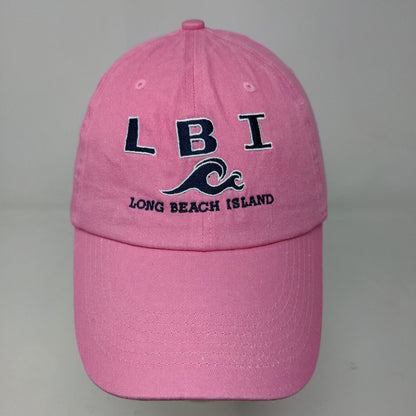 DMR Classic Women's Strapback Hat Pink Adjustable Long Beach Island Tourist Cap