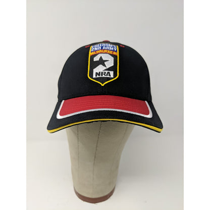 Mens NRA Milwaukee 06 135th Annual Meeting Strapback Hat Black & Red Embroidered