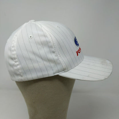 FlexFit Men's Ford Racing Fitted Hat White Striped Size S/M Embroidered Logo