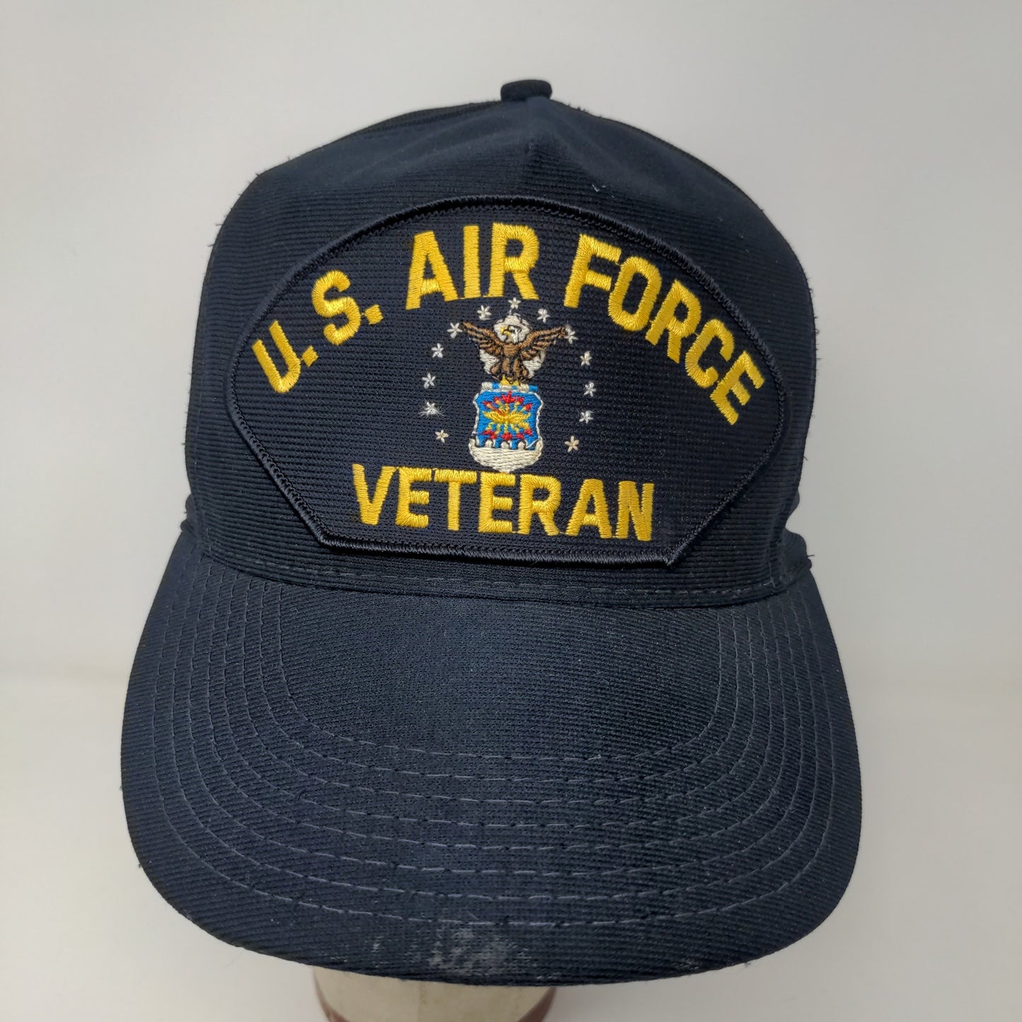 Eagle Crest Mens U.S. Air Force Veteran Snapback Hat Blue OSFA Embroidered Logo