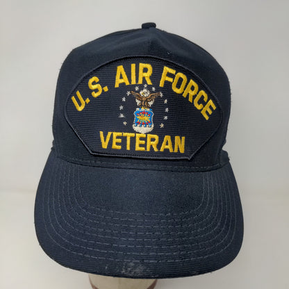 Eagle Crest Mens U.S. Air Force Veteran Snapback Hat Blue OSFA Embroidered Logo
