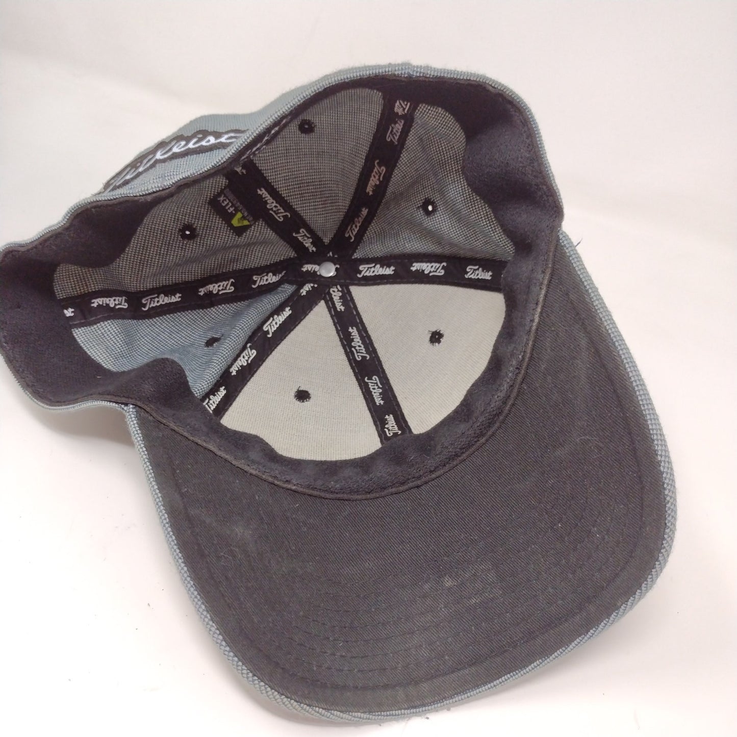 Titleist Golf Hat Size S/M Gray Embroidered Spell Out Logo Polyester