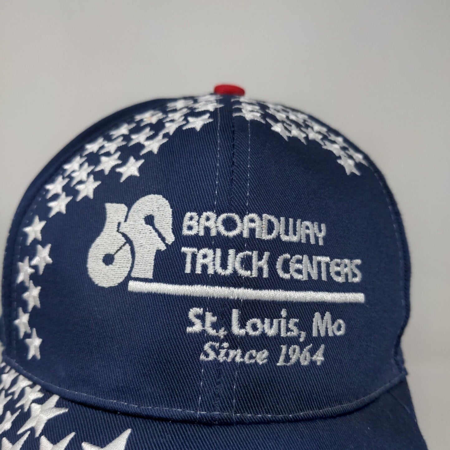 Sun Cap Men's Broadway Truck Centers Slideback Hat Blue Embroidered Logo