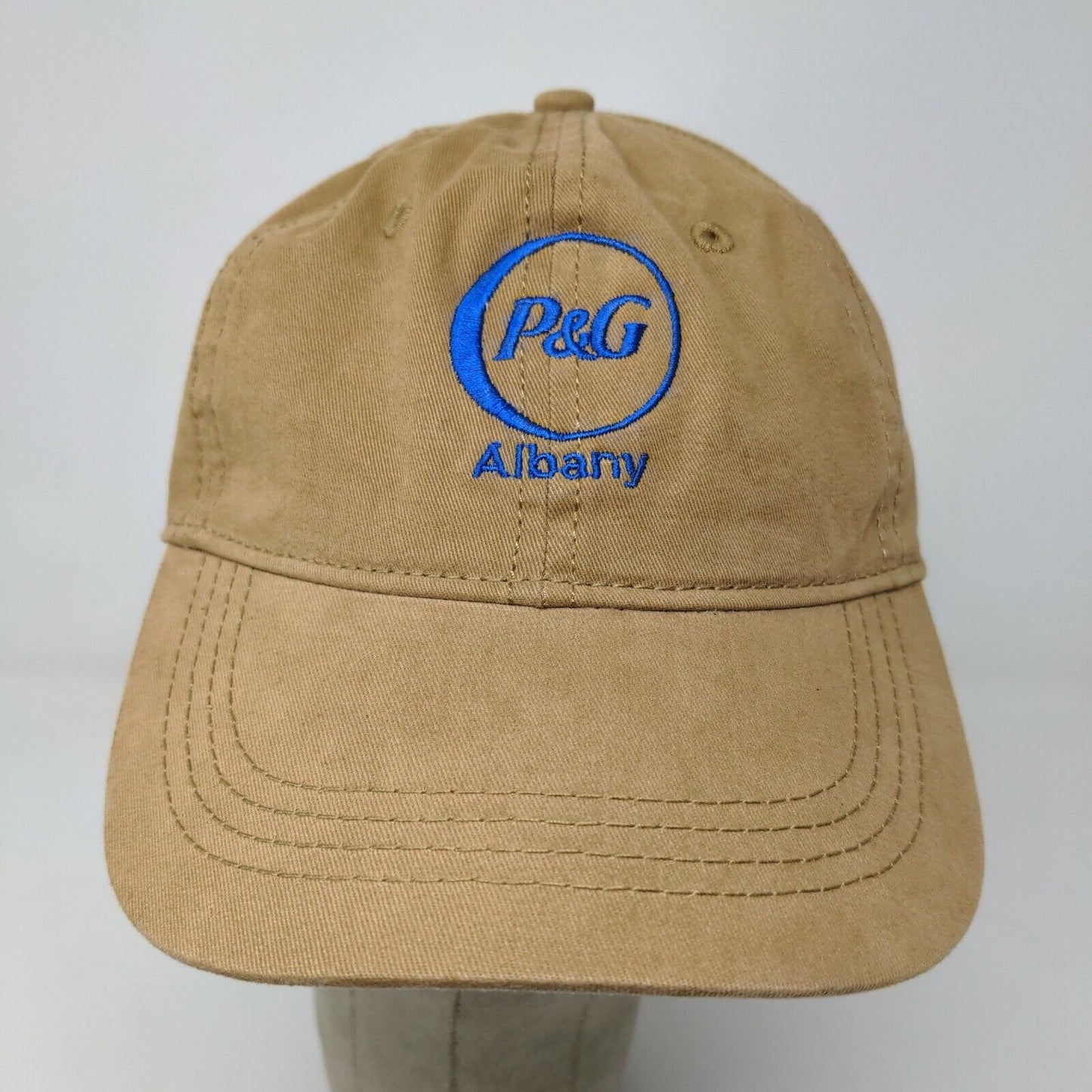 Hit Wear Men's Procter & Gamble Men's Strapback Hat Tan OSFM Embroidered Logo