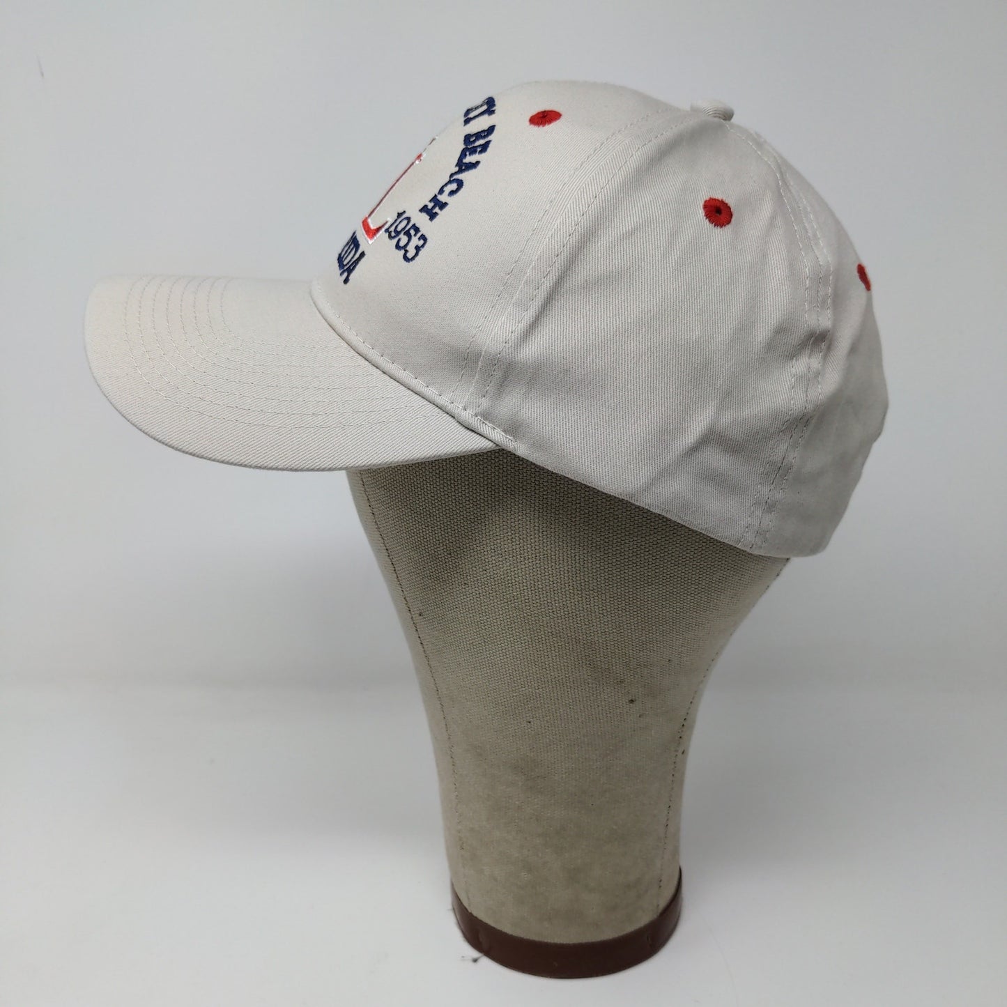 Marco Destin Panama City Beach Florida Strapback Hat OSFA Gray Embroidered