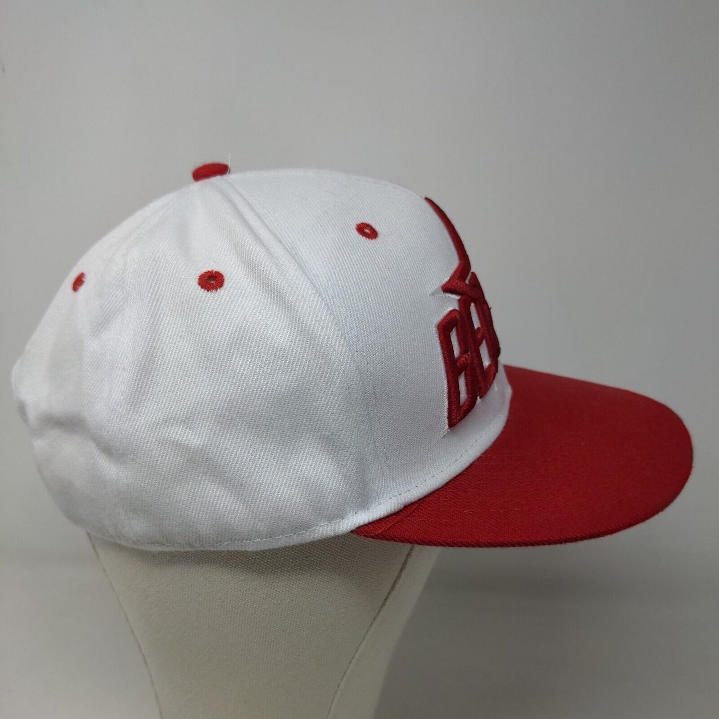 Deutschland Souvenirs Men's Snapback Hat Red White Adjustable Embroidered Logo
