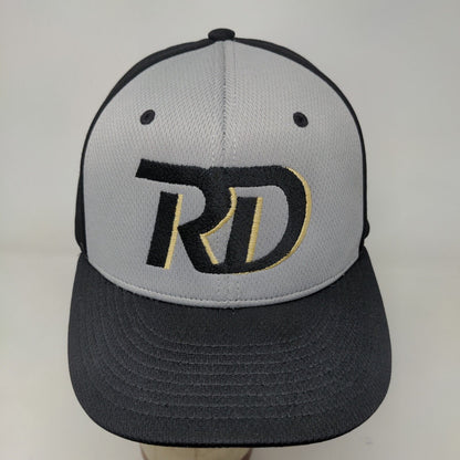 Richardson Men's Fitted Hat Black Gray Size Small-Medium Embroidered