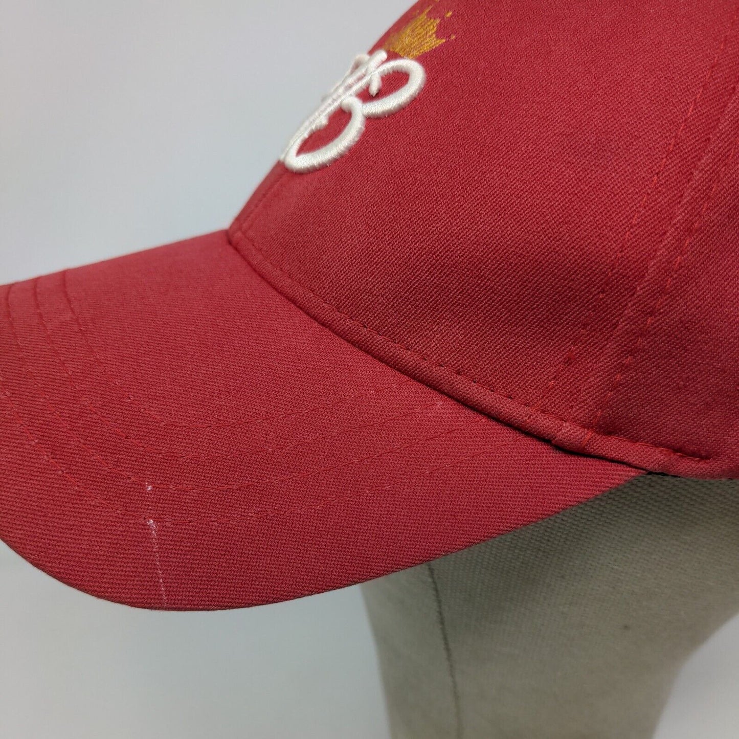 Chase Authentics Mens Budweiser Beer Hat Red OSFM Embroidered Logo