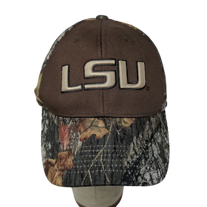 NCAA LSU Tigers Camo Brown Cap Hat Captivating Headgear Adjustable Logo