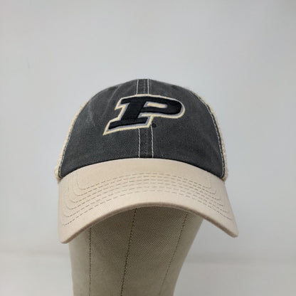 Top of the World Men's Snapback Mesh Back Purdue Boilermakers Hat Tan Gray
