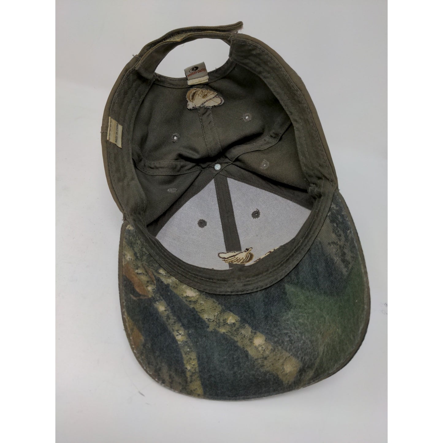 US Smokeless Tobacco Co Mossy Oak Camo Strapback Hat  Brown SEE DESC