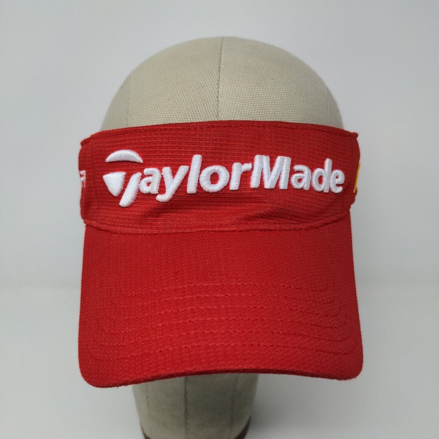 Taylor Made R9 Burner TMax Gear Sun Visor Hat Red OSFA Embroidered Logo Golf