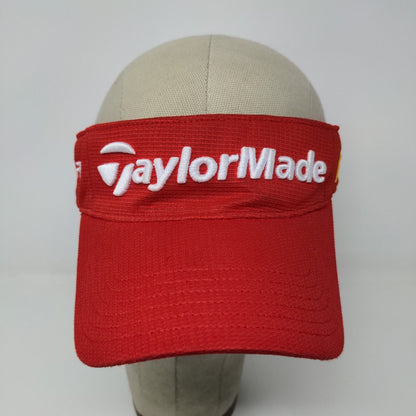 Taylor Made R9 Burner TMax Gear Sun Visor Hat Red OSFA Embroidered Logo Golf