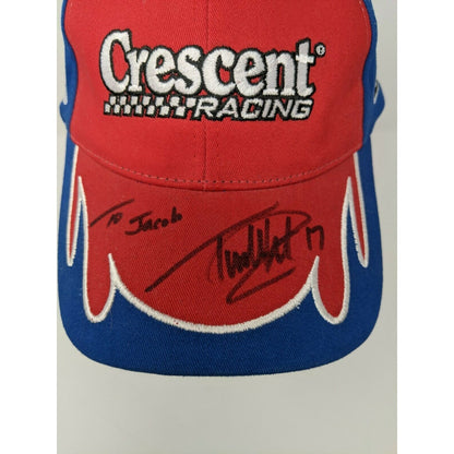 NASCAR Crescent Racing #17 Timothy Peters Autographed Strapback Hat Adjustable