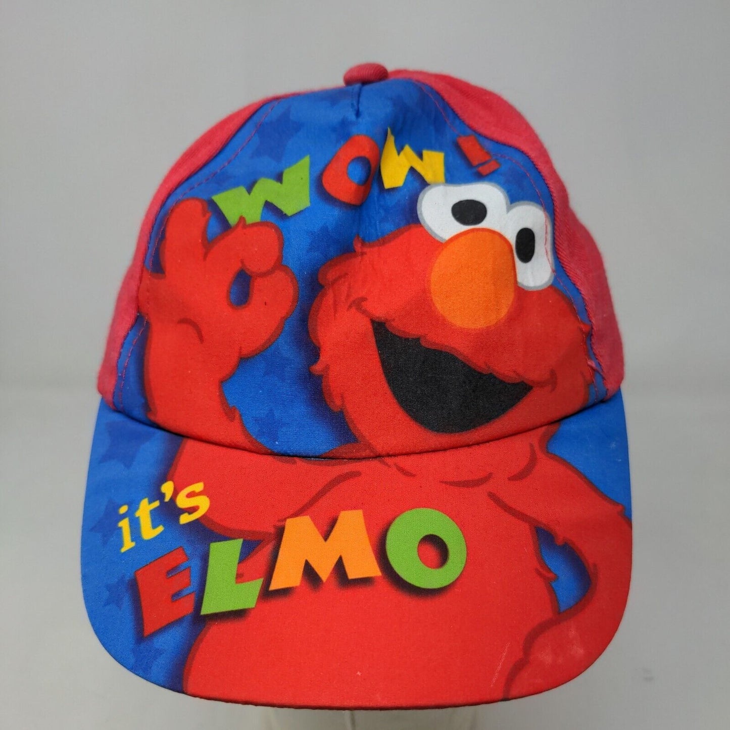 Sesame Street Boy's Snapback Hat Red 100% Cotton It's Elmo Graphic