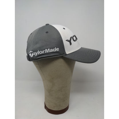 Taylormade Your1 1R OSFA Slideback Golf Hat White & Gray Slideback
