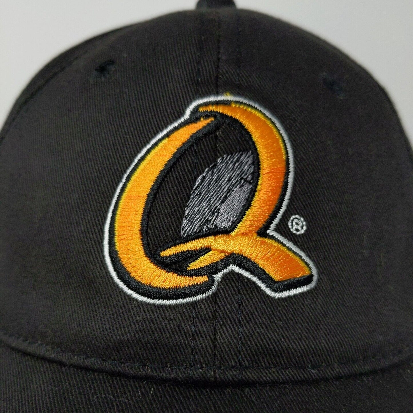 Quaker State Men's Strapback Hat Cap OSFA Black Adjustable Embroidered Logo