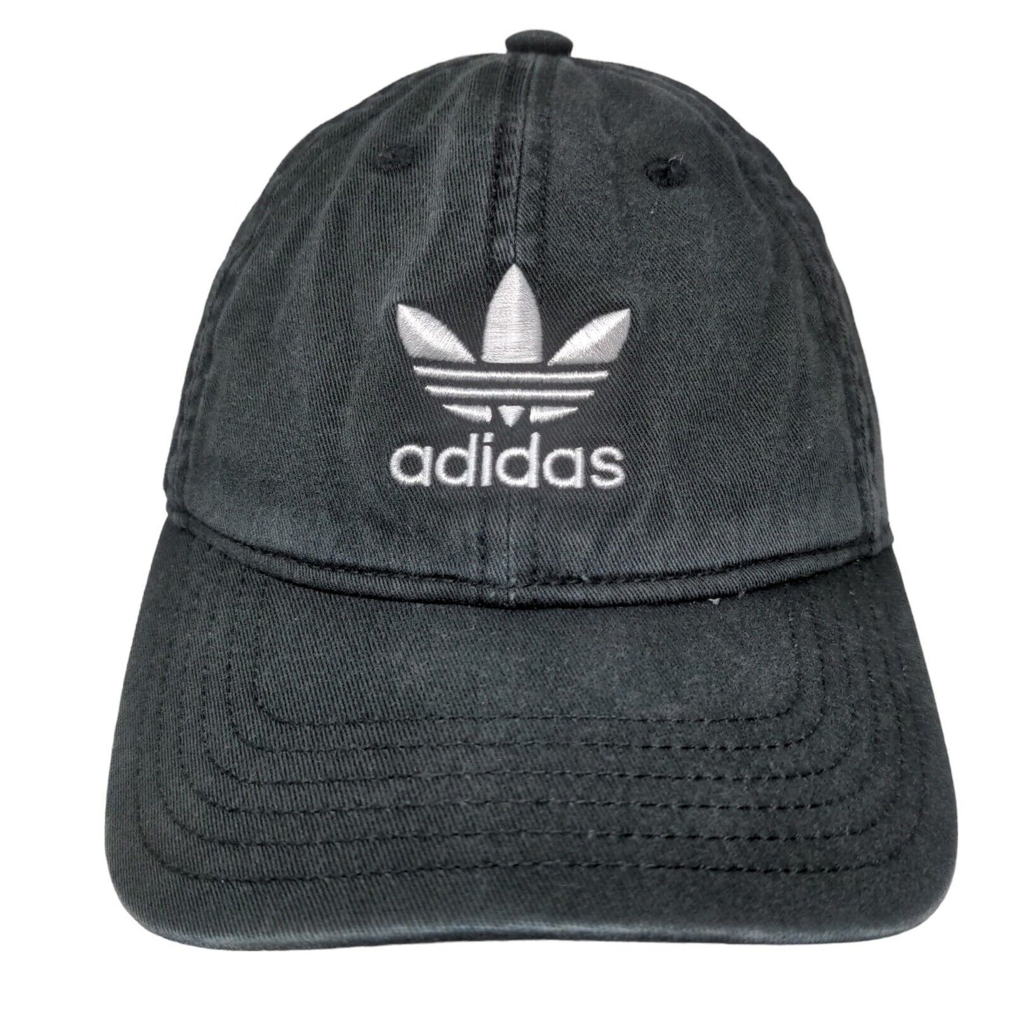 Adidas Men's Slideback Hat Black Size OS Embroidered Trefoil Logo