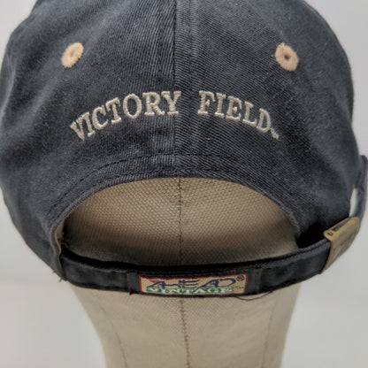 Ahead Men's Slideback Hat Black Victory Field Baseball Embroidered Logo