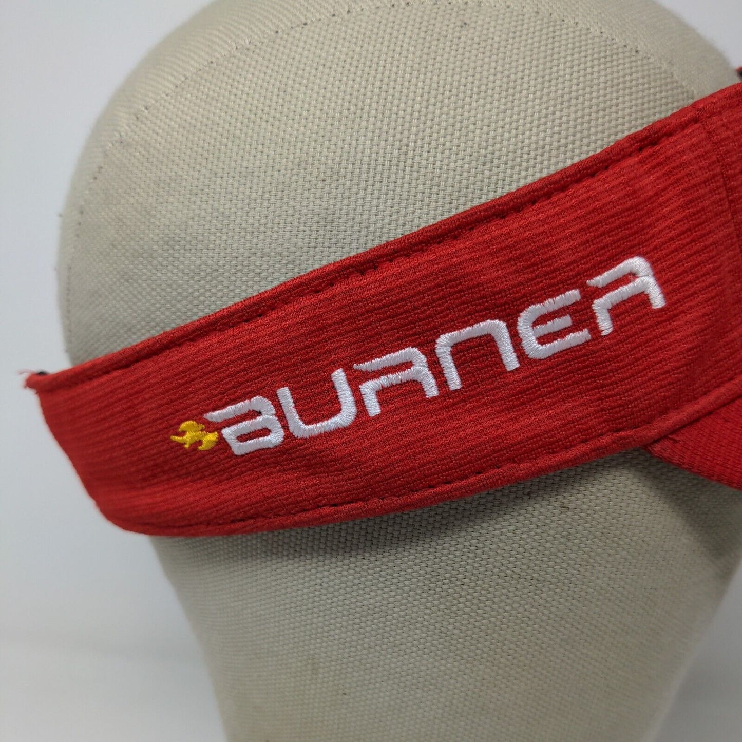 Taylor Made R9 Burner TMax Gear Sun Visor Hat Red OSFA Embroidered Logo Golf
