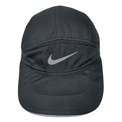 Nike Dri Fit Tailwind Men's Strapback Hat Black Adjustable Graphic Swoosh Logo