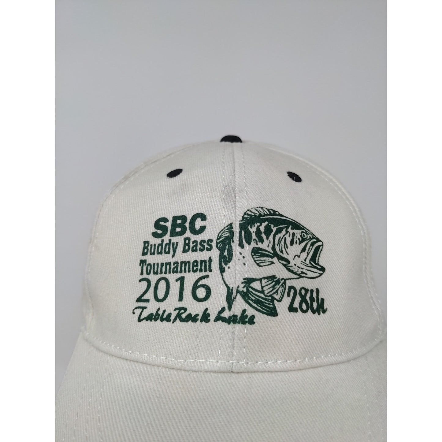 Cobra SBC 28th Buddy Bass Tournament Strapback Hat White Adjustable